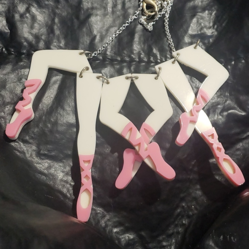 Ballerina Legs Necklace